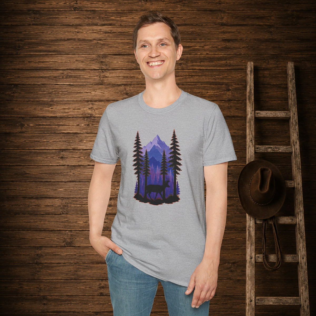 Twilight Pronghorn   Adult Size T-Shirt
