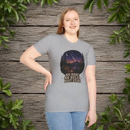 No Roof No Rules   Adult T-Shirt