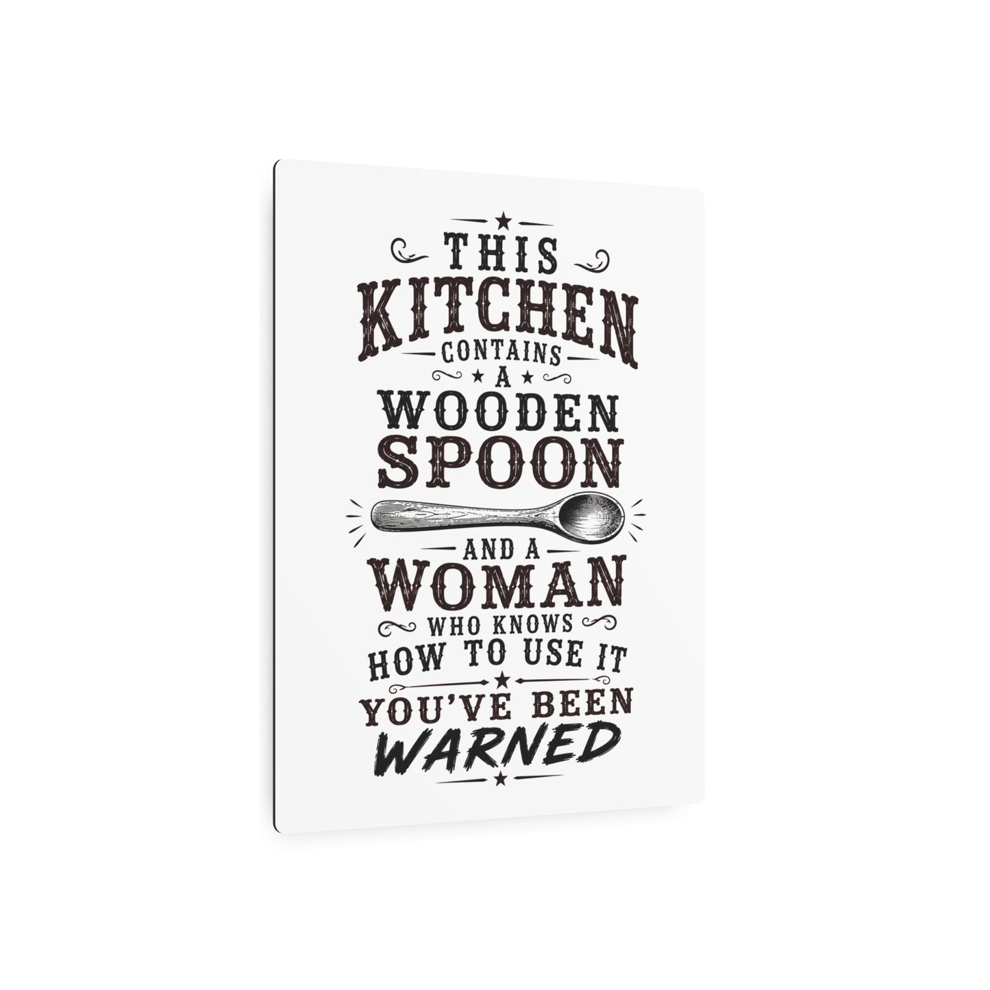 Wooden Spoon Kitchen  Metal Art Sign