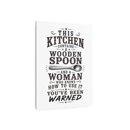Wooden Spoon Kitchen  Metal Art Sign