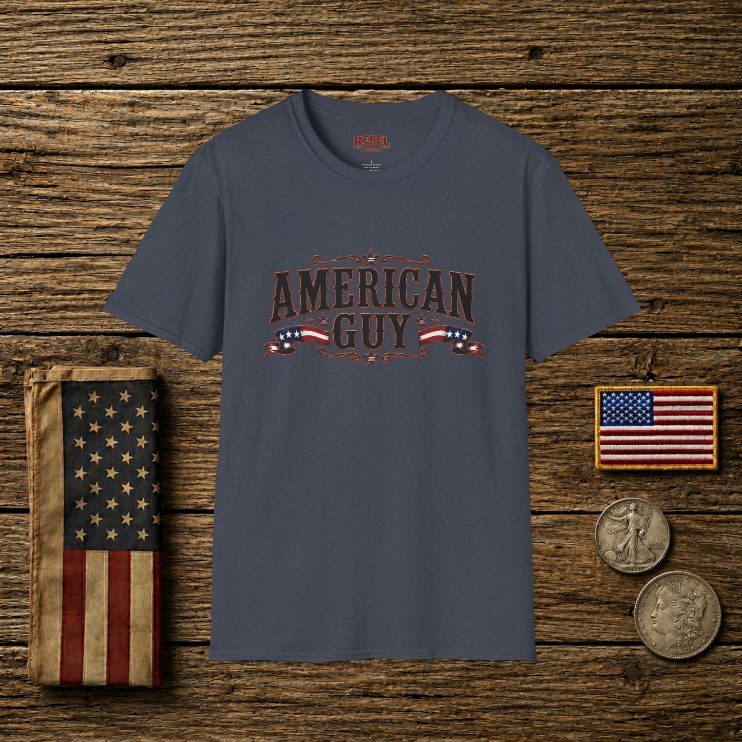 American Guy Patriot  Adult Size T-Shirt