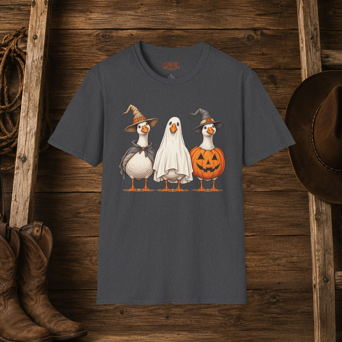 Spooky Geese   Adult Size T-Shirt