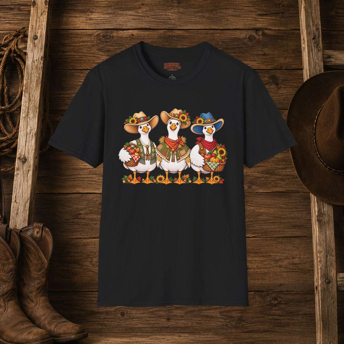 Fall Geese  Adult Size T-Shirt