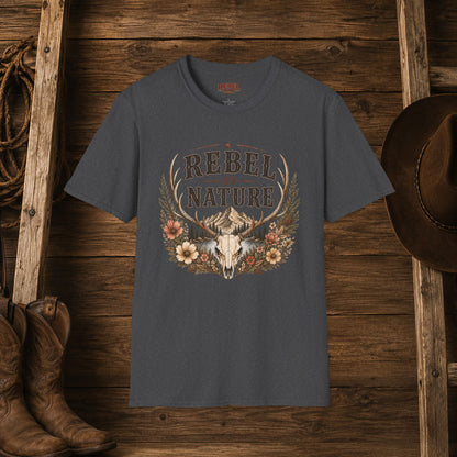 Rebel By Nature  Adult T-Shirt