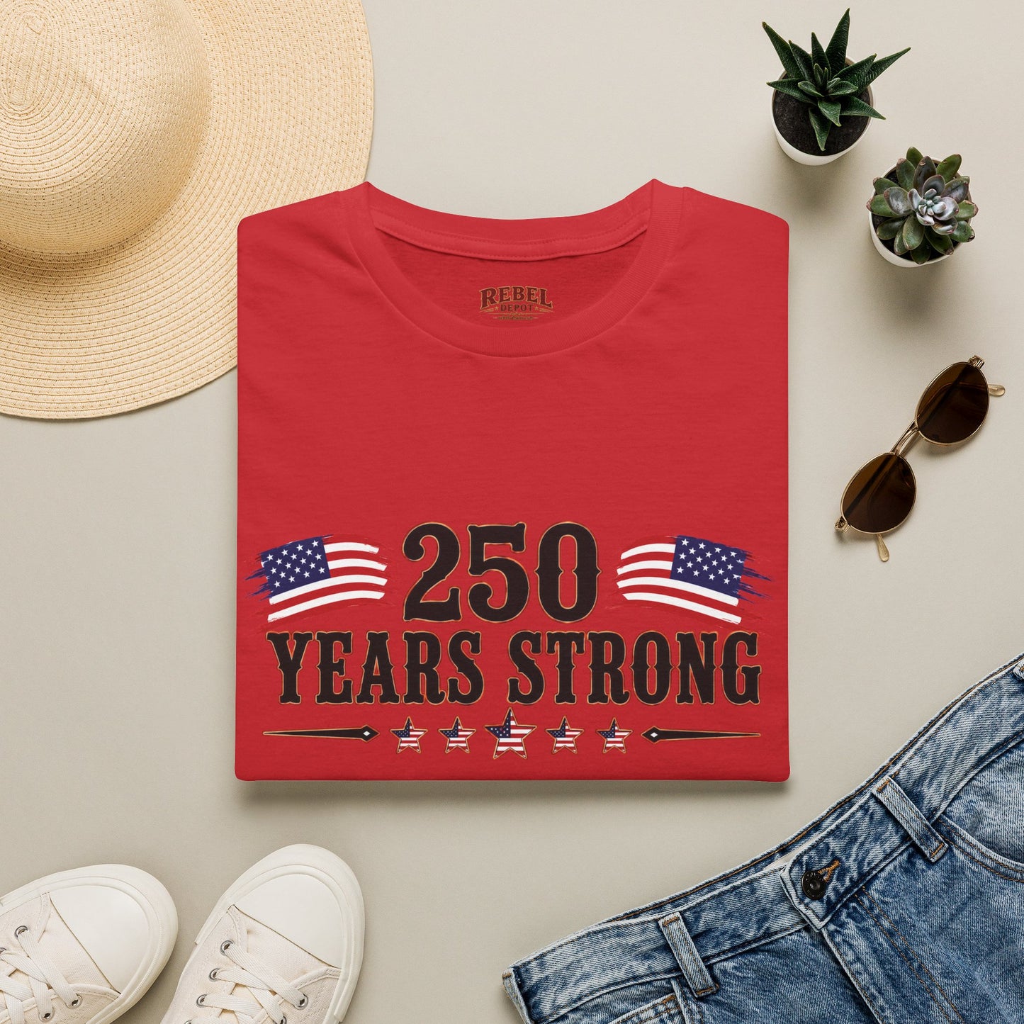 250 Years Strong  Adult Size T-Shirt