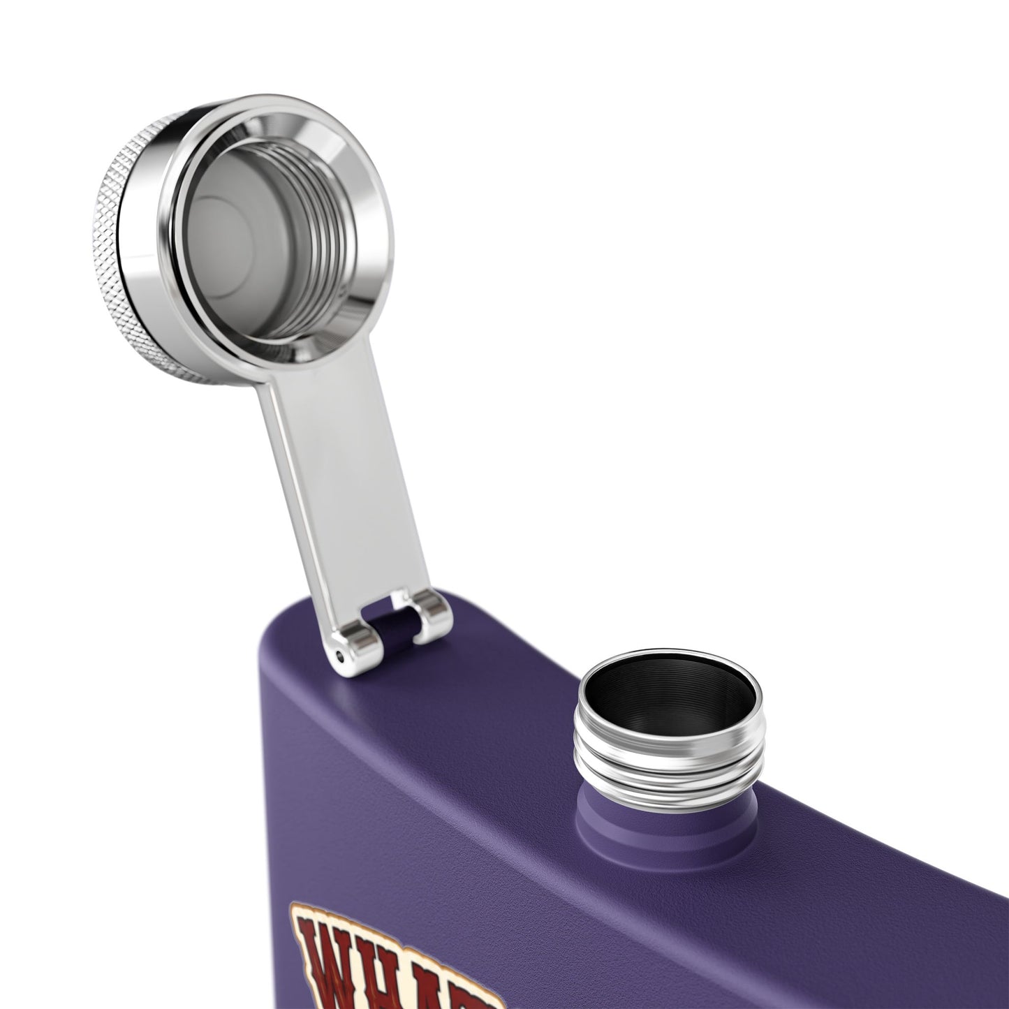 Happens At Campfire  Stainless Steel Flask, 6oz