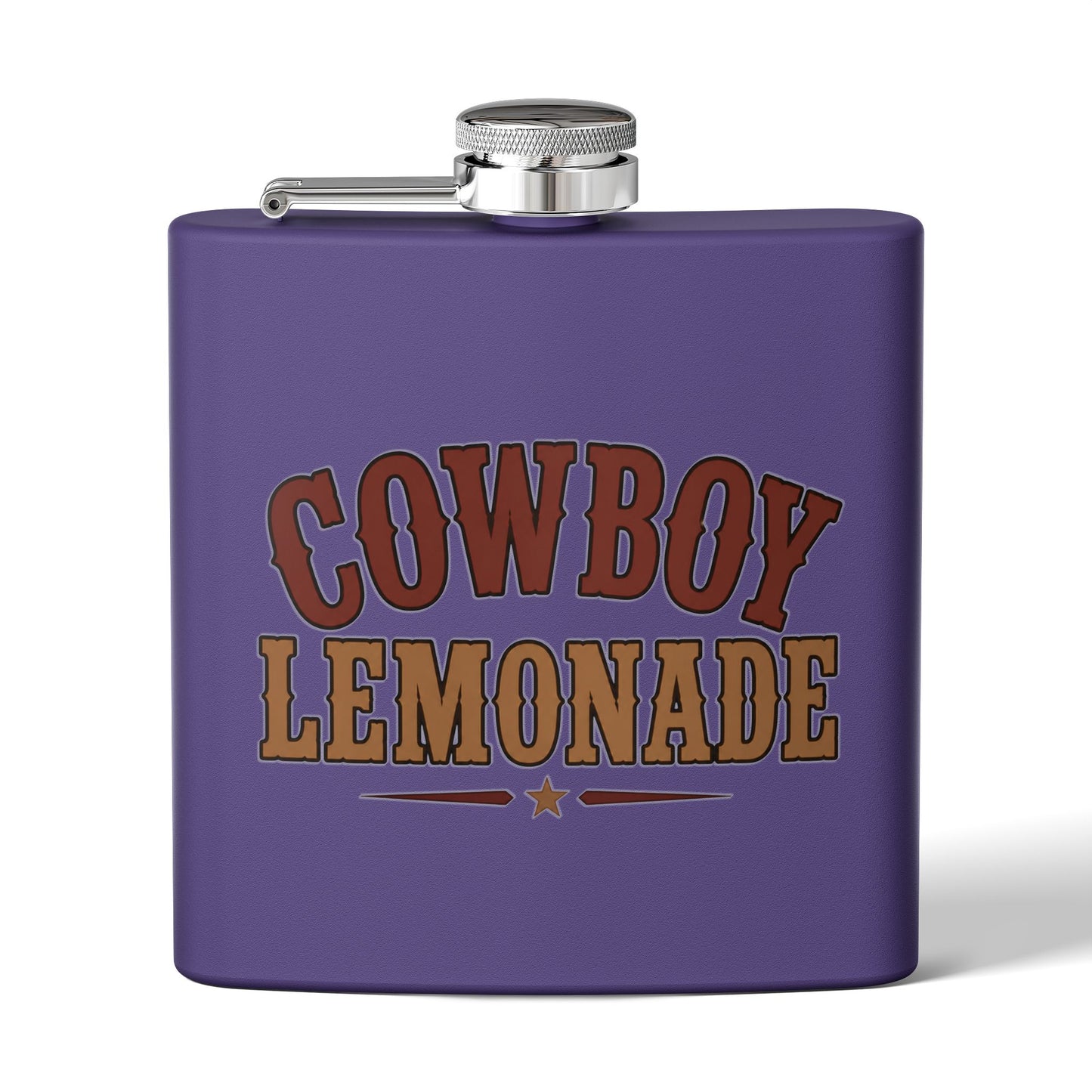 Cowboy Lemonade   Stainless Steel Flask, 6oz