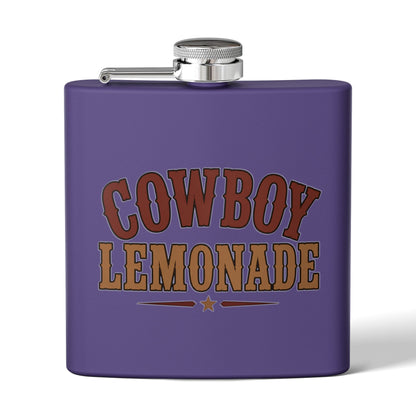 Cowboy Lemonade   Stainless Steel Flask, 6oz
