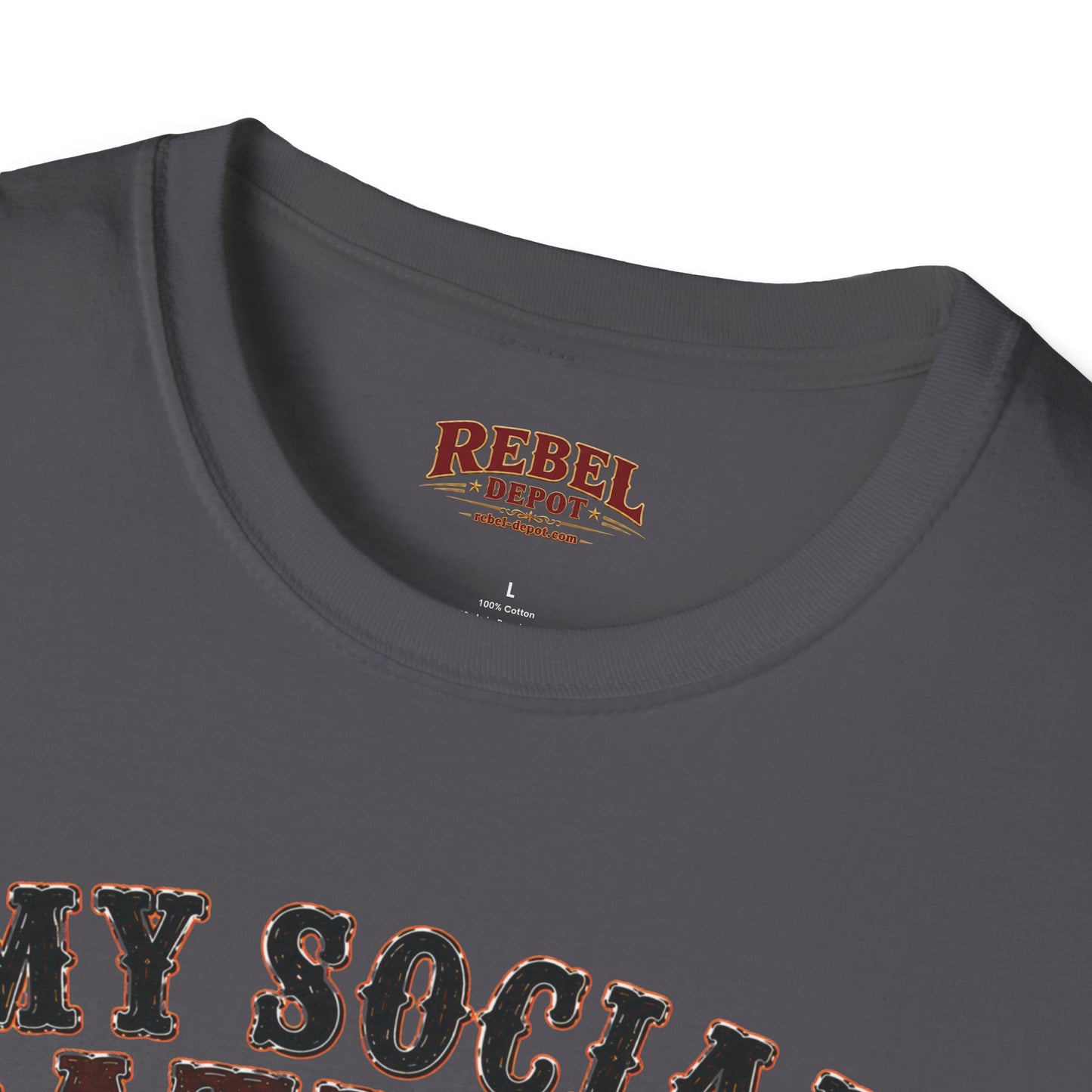 Social Battery Died  Adult Size T-Shirt