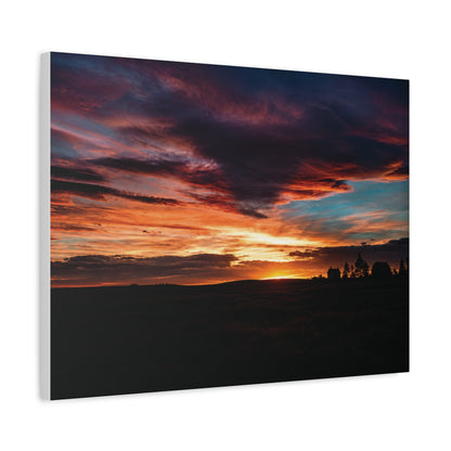 Country Sunset Matte Canvas Art