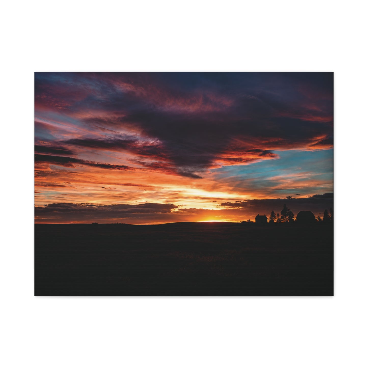 Country Sunset Matte Canvas Art