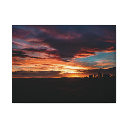 Country Sunset Matte Canvas Art