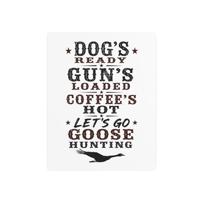 Dog Gun Goose  Metal Art Sign