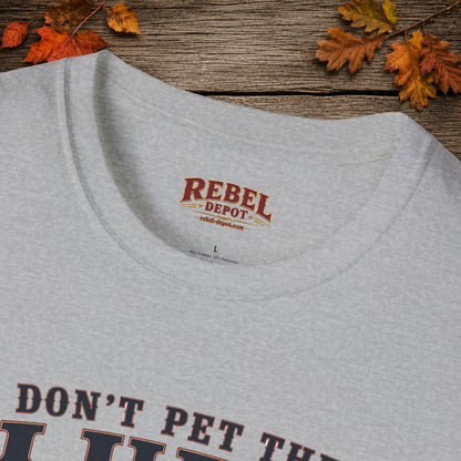 Don't Pet the Fluffy Cowboy  Adult T-Shirt
