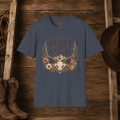 Rebel By Nature  Adult T-Shirt