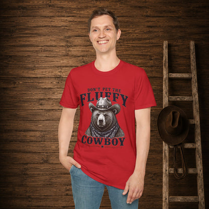 Don't Pet the Fluffy Cowboy  Adult T-Shirt