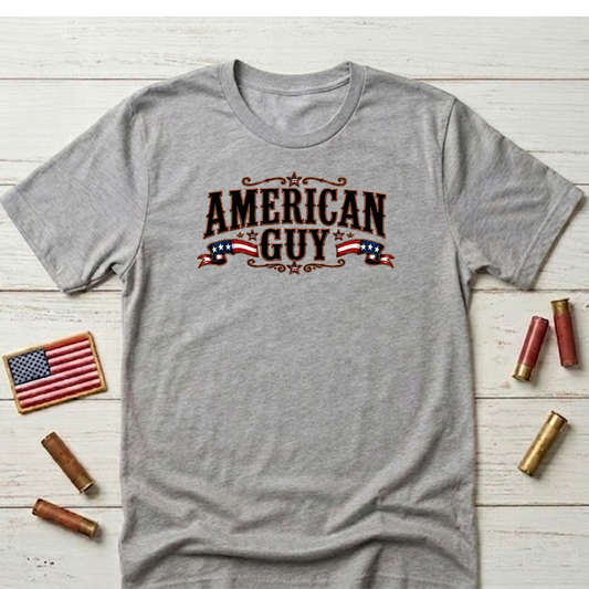 American Guy Patriot  Adult Size T-Shirt