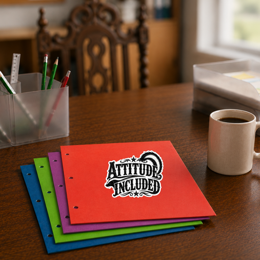 Attitude Included  Die-Cut Stickers