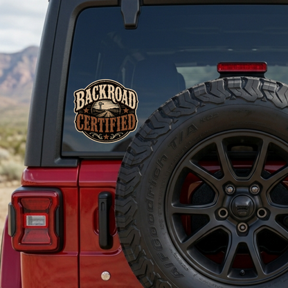 Backroad Cert  Transparent Outdoor Vinyl