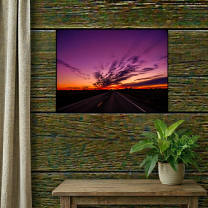 Backroad Sunset Matte Canvas