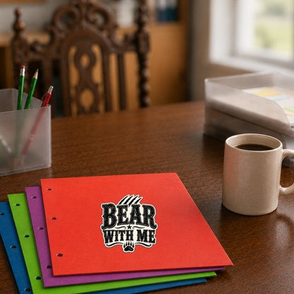 Bear With Me  Die-Cut Stickers