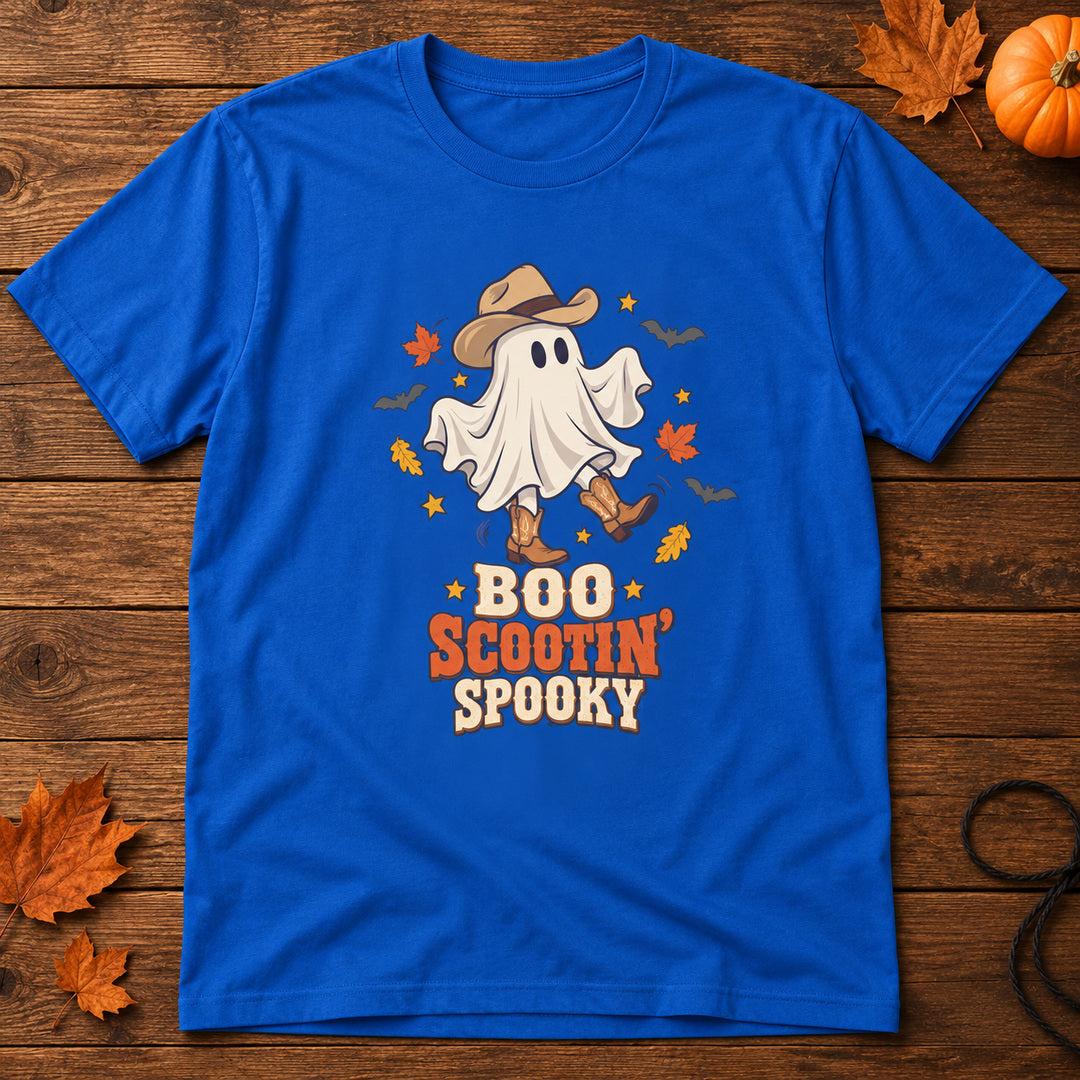 Boo Scootin Spooky   Adult Size T-Shirt