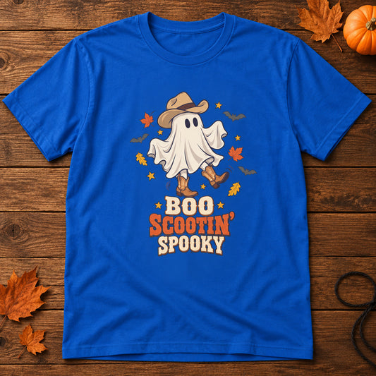 Boo Scootin Spooky   Adult Size T-Shirt