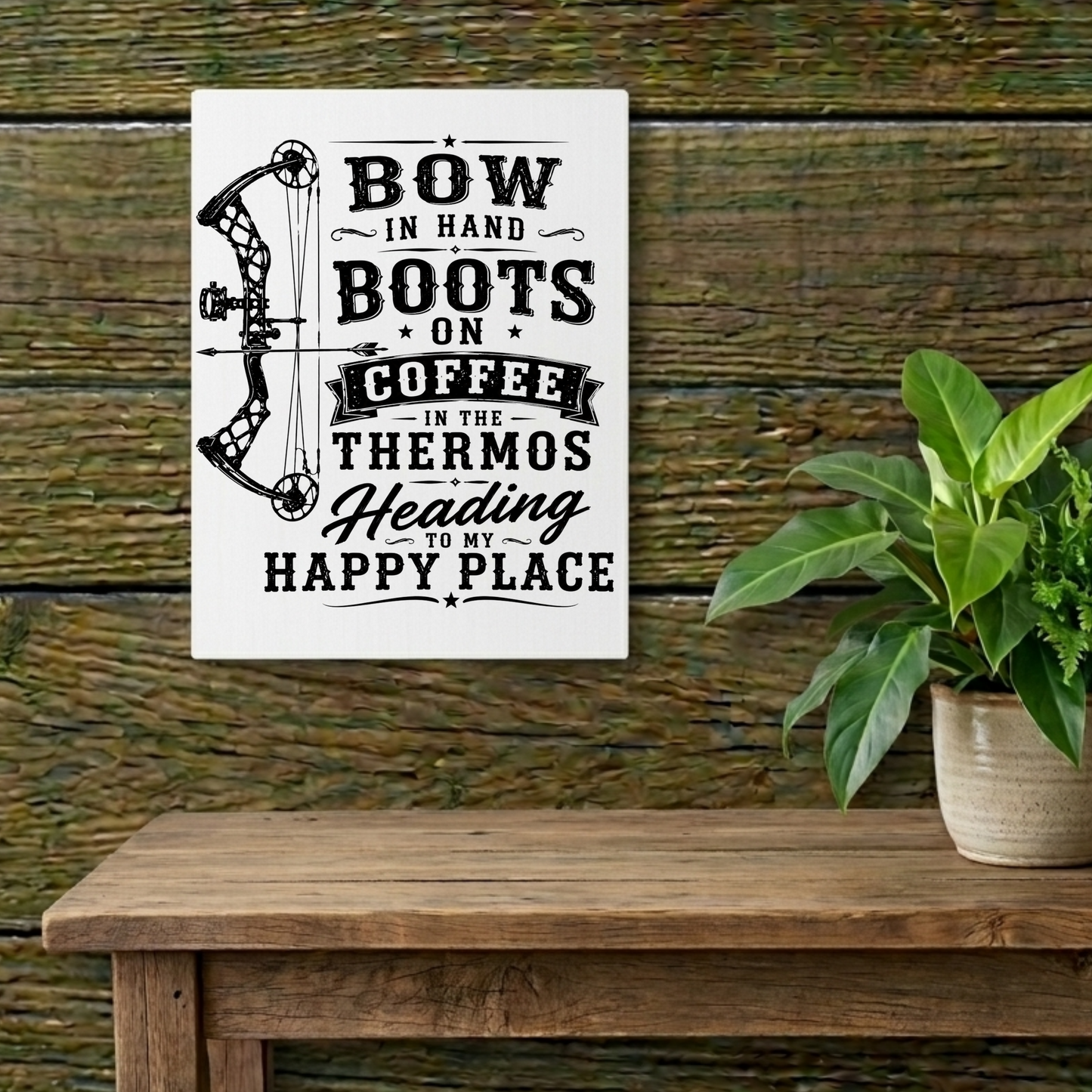 Bow Boots Coffee  Metal Art Sign