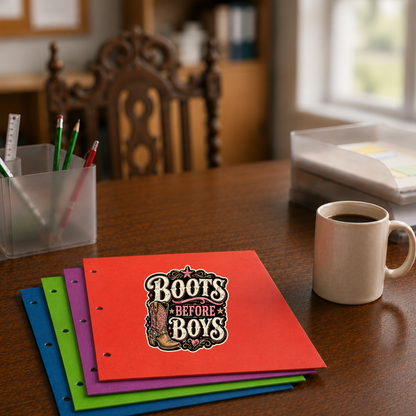 Boots Before Boys   Die-Cut Stickers