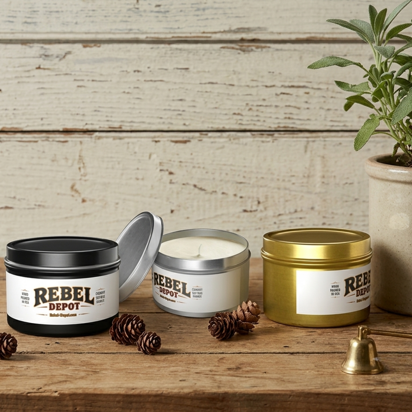 Rebel Depot  Tin Candles