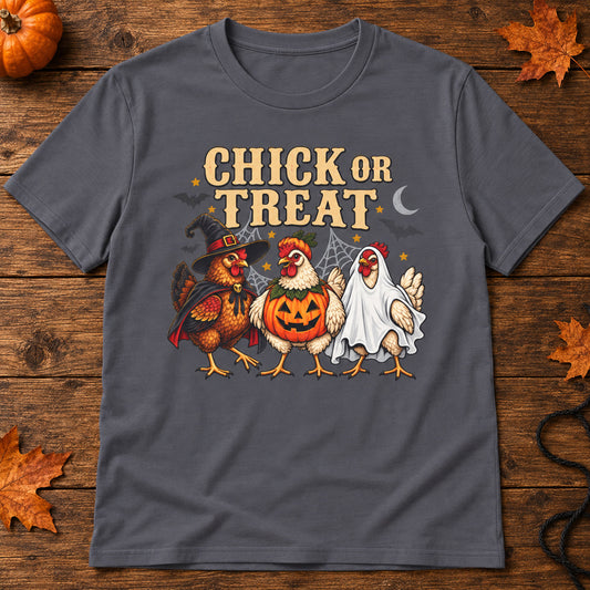 Chick Or Treat   Adult Size T-Shirt