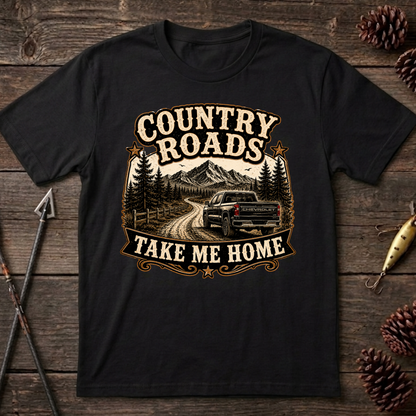 Country Roads Chevy   Adult Size T-Shirt