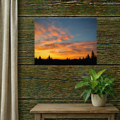 Country Sunrise  Matte Canvas Art