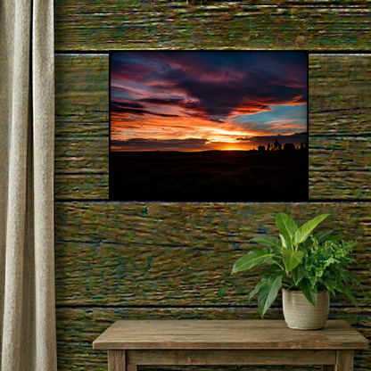 Country Sunset Matte Canvas Art