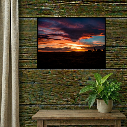 Country Sunset Matte Canvas Art