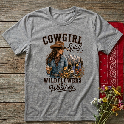 Cowgirl Spirit   Adult Size T-Shirt