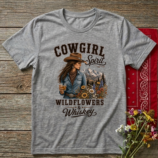 Cowgirl Spirit   Adult Size T-Shirt