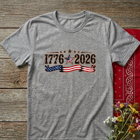 1776 - 2026 Patriot  Adult Size T-Shirt