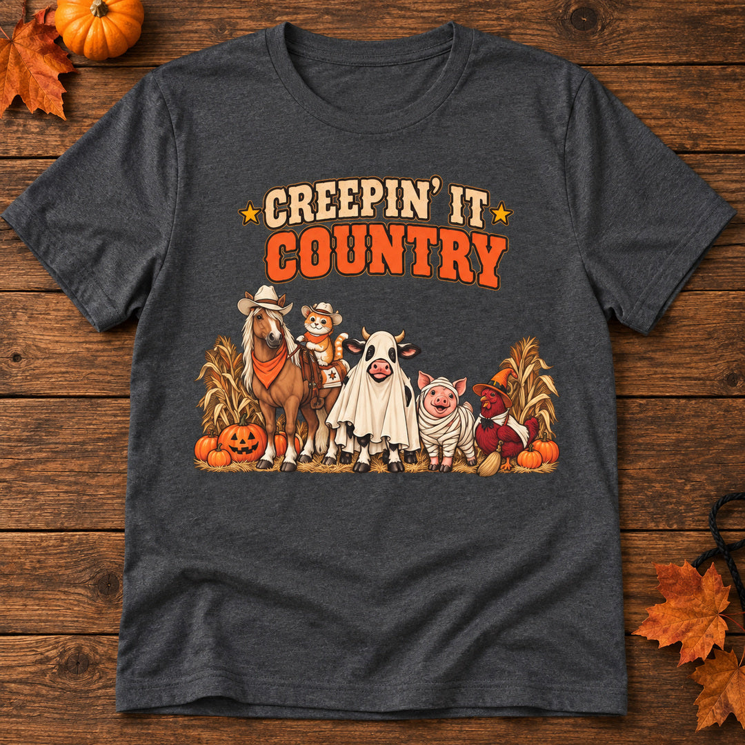 Creepin It Country   Adult Size T-Shirt