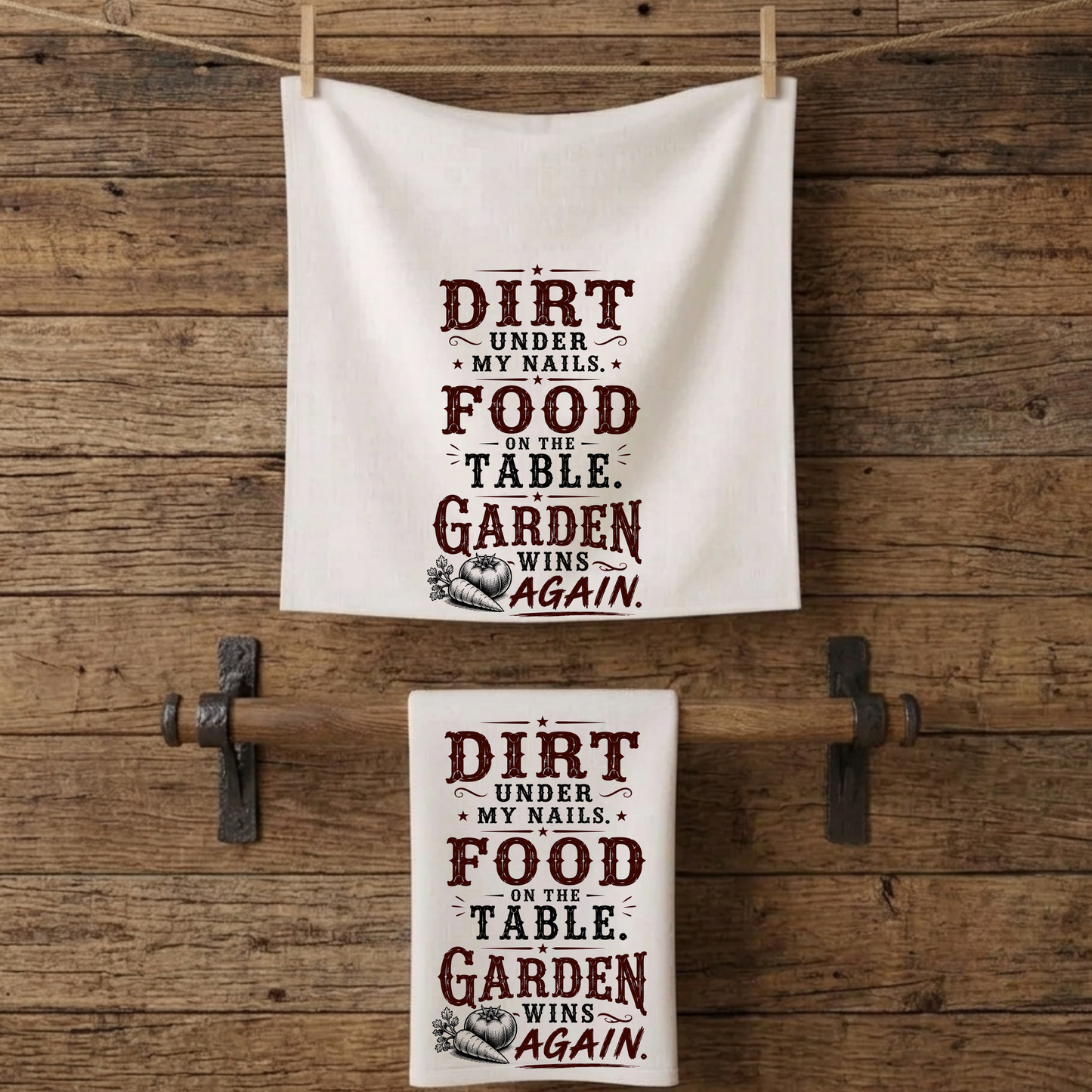 Garden Win  Kitchen Tea Towel