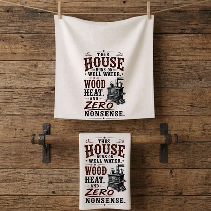House Runs On  Kitchen Tea Towel