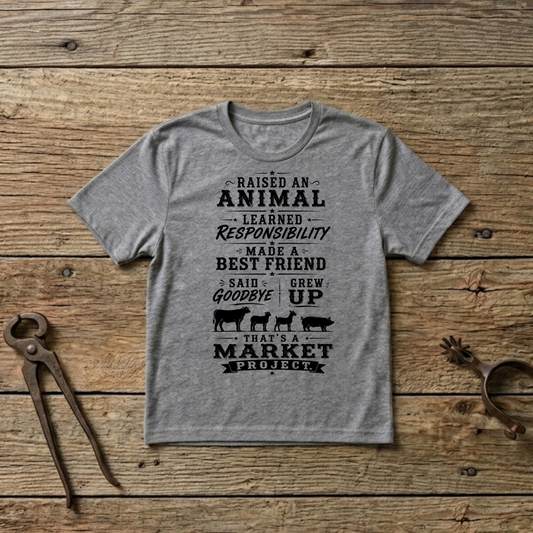 Market Project. Grew Up.   Kids Size T-Shirts