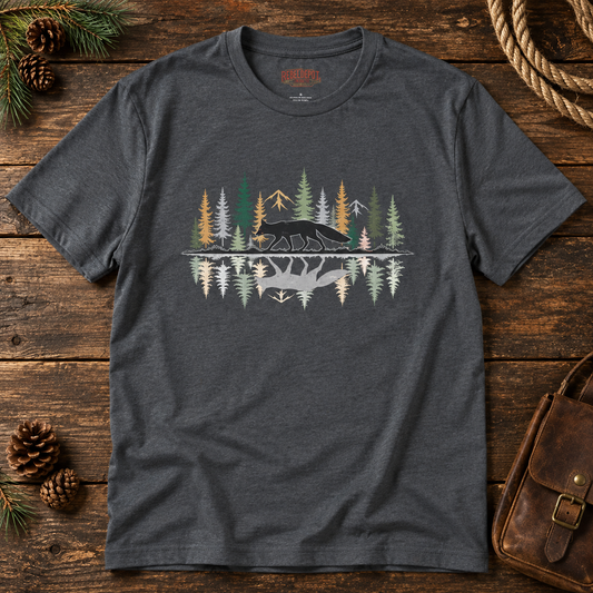 Morning Reflection Fox  Adult Size T-Shirt
