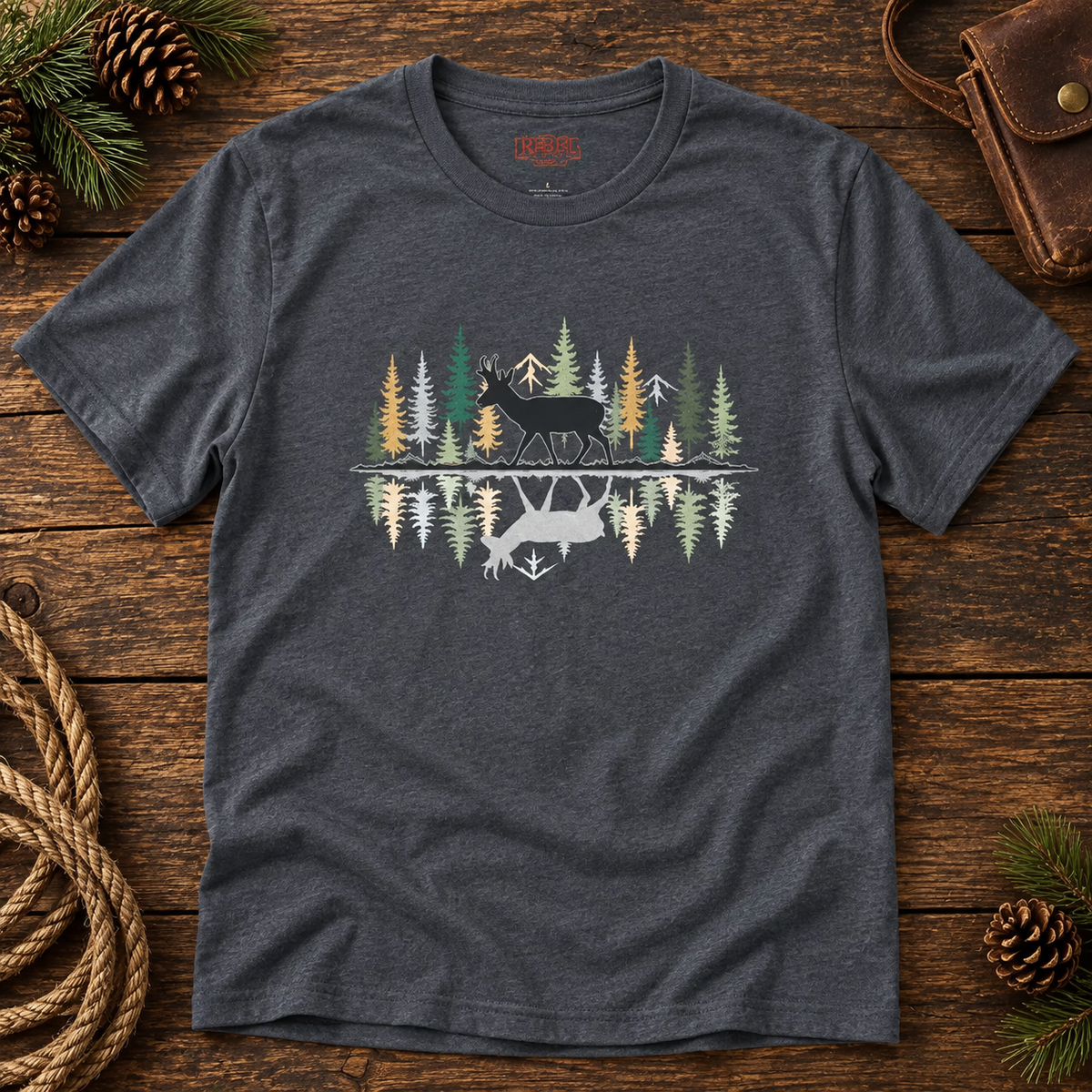 Morning Reflection Pronghorn   Adult Size T-Shirt