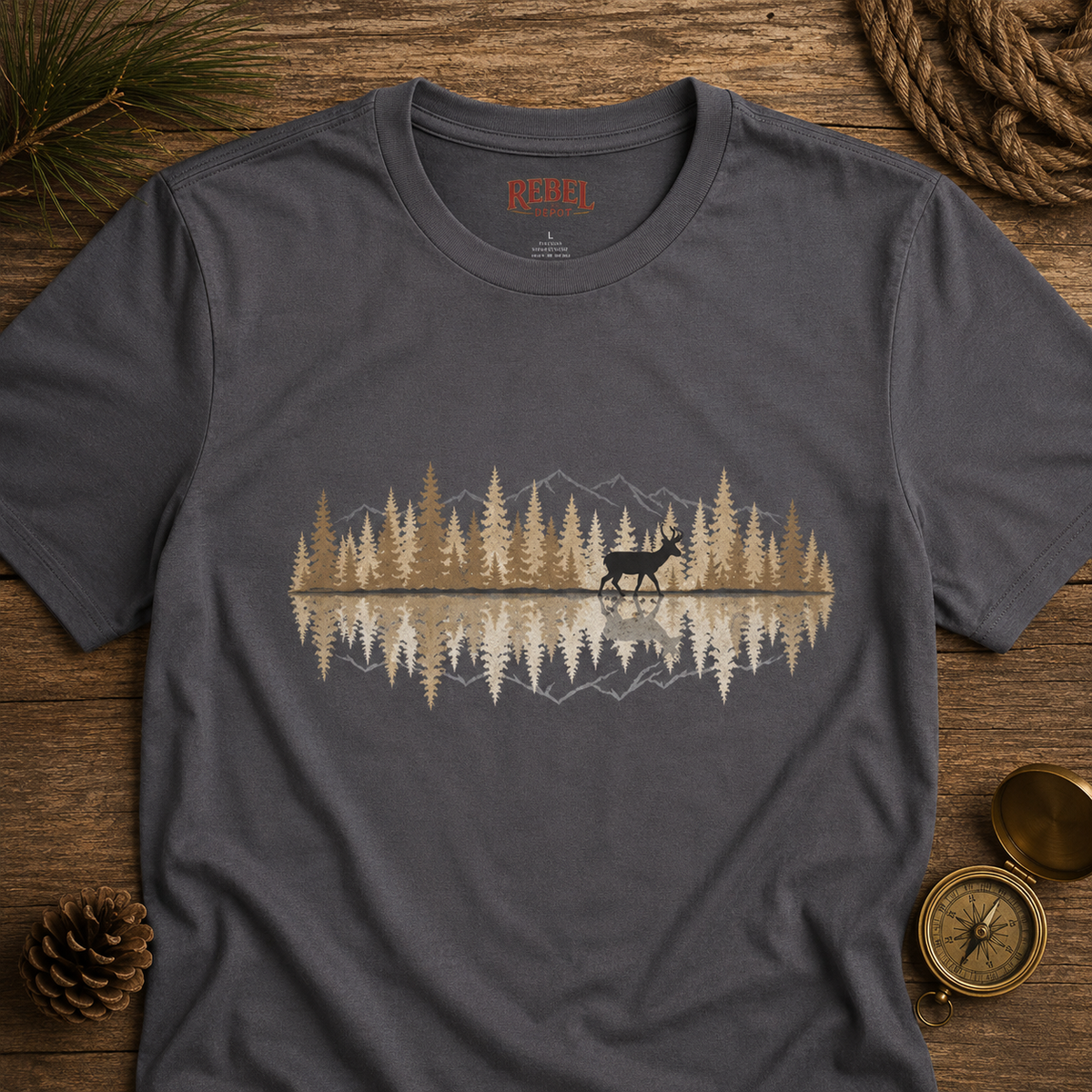 Pronghorn Reflection   Adult Size T-Shirt