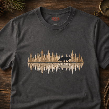 Wolf Reflection  Adult Size T-Shirt