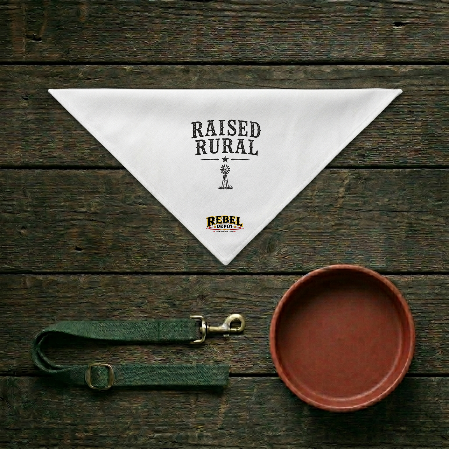 Raised Rural  Pet Bandana