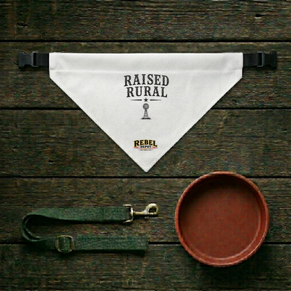 Raised Rural  Clip-on Pet Bandana