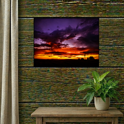 Ranch Sunset Matte Canvas Art