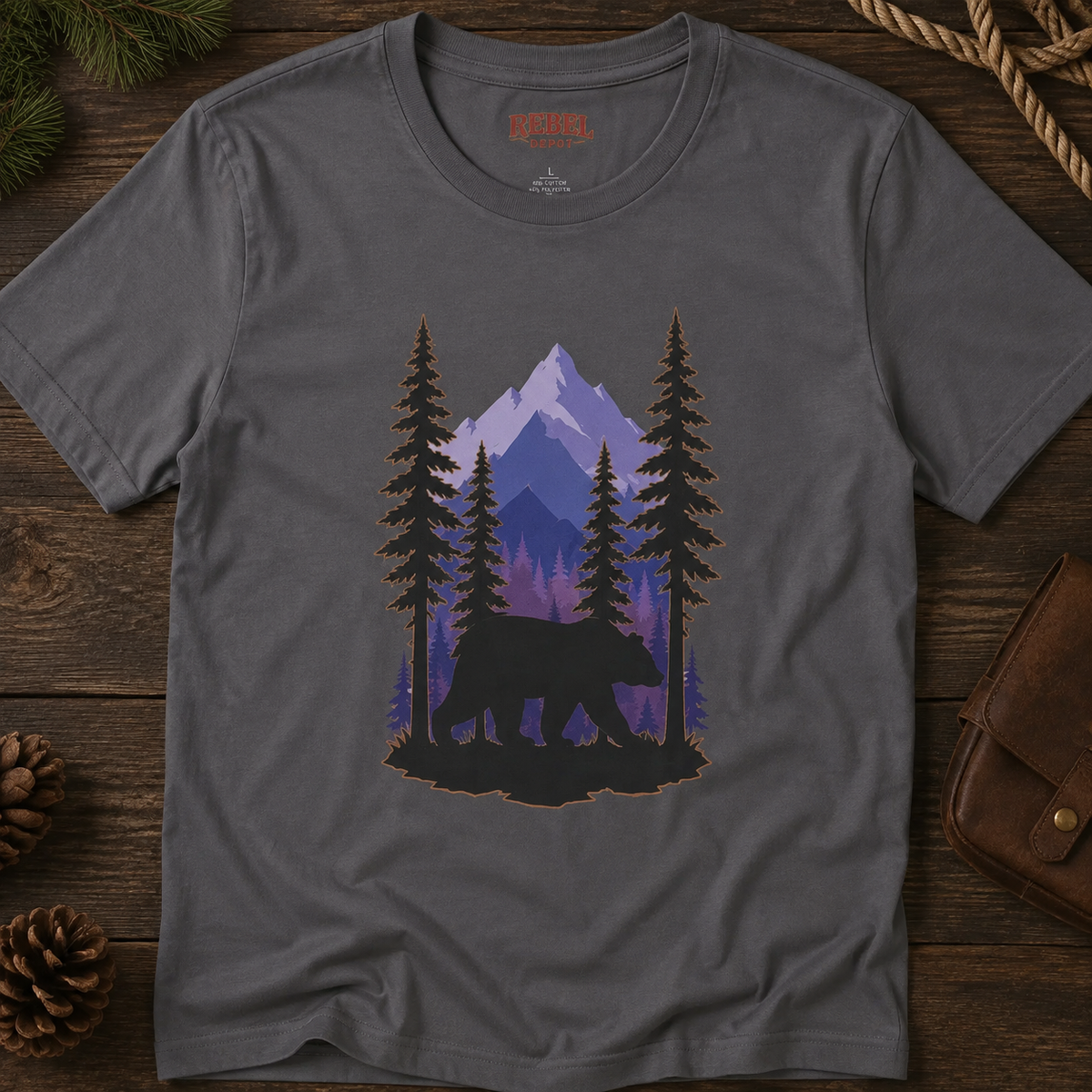 Twilight Bear   Adult Size T-Shirt
